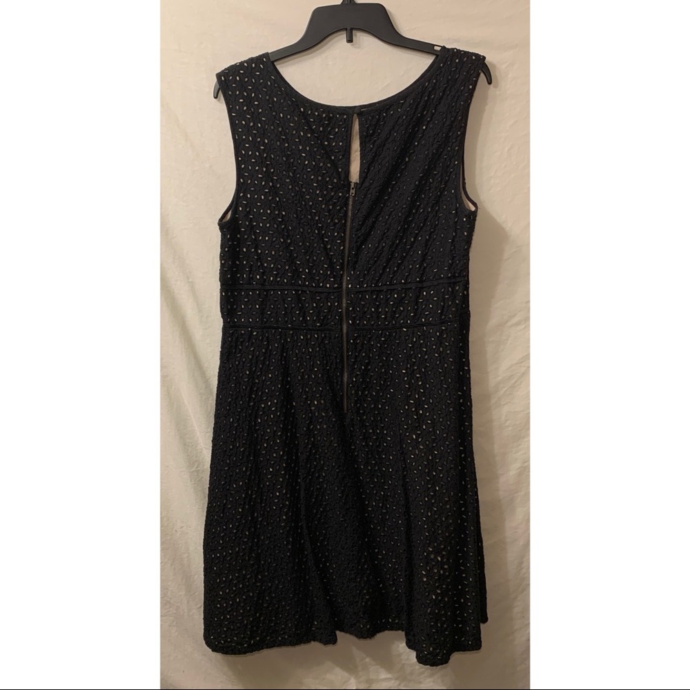 Loft Black lace sleeveless dress